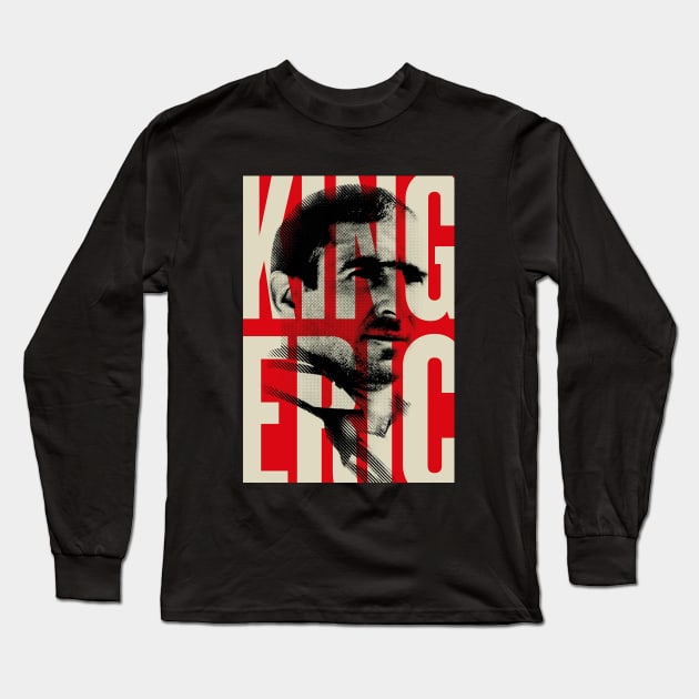 Eric Cantona Long Sleeve T-Shirt by workshop71